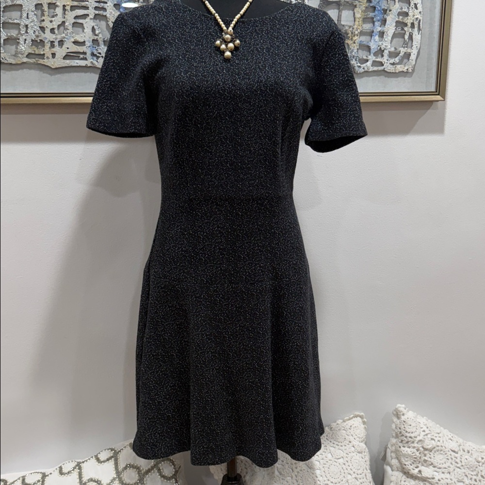 Anne Klein Elegant Black Midi Dress